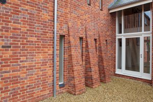 Traditional brick farmhouse