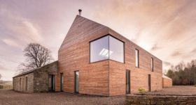 Timber frame contemporary home