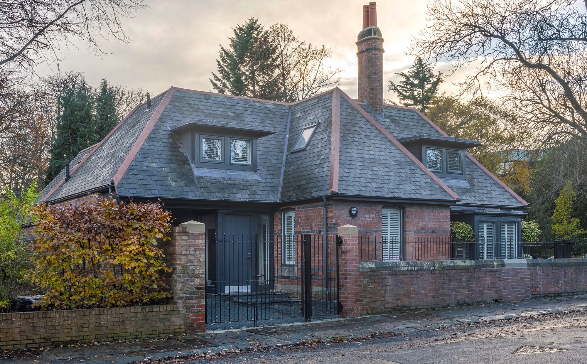 Renovated timber frame gatehouse