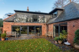 Renovated timber frame gatehouse