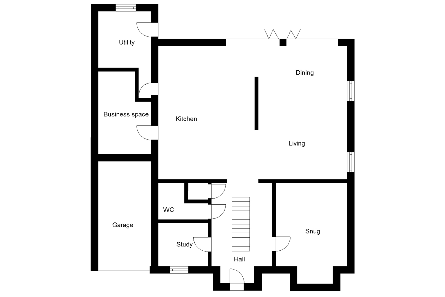 Ground floor house plan