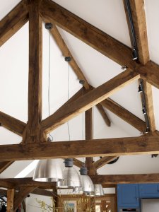 Characterful oak frame barn conversion