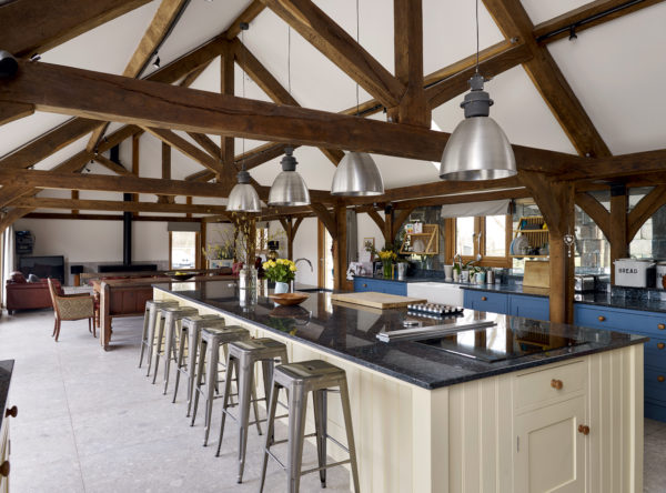 Characterful oak frame barn conversion