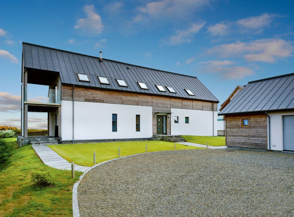 Barn-style self-build home