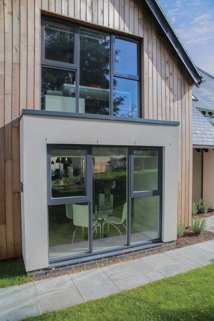 Aluminium-clad timber windows by Lomax & Wood
