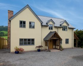 Contemporary oak frame country home