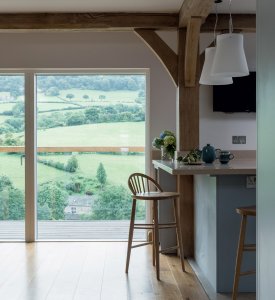 Contemporary oak frame country home