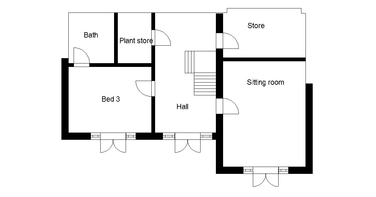 Lower ground house plan