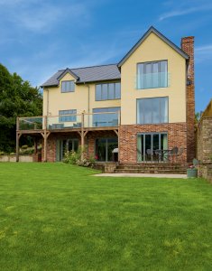 Contemporary oak frame country home