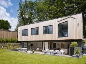 Striking Self Build with Wide Spans of Glazing Built on a Garden Site