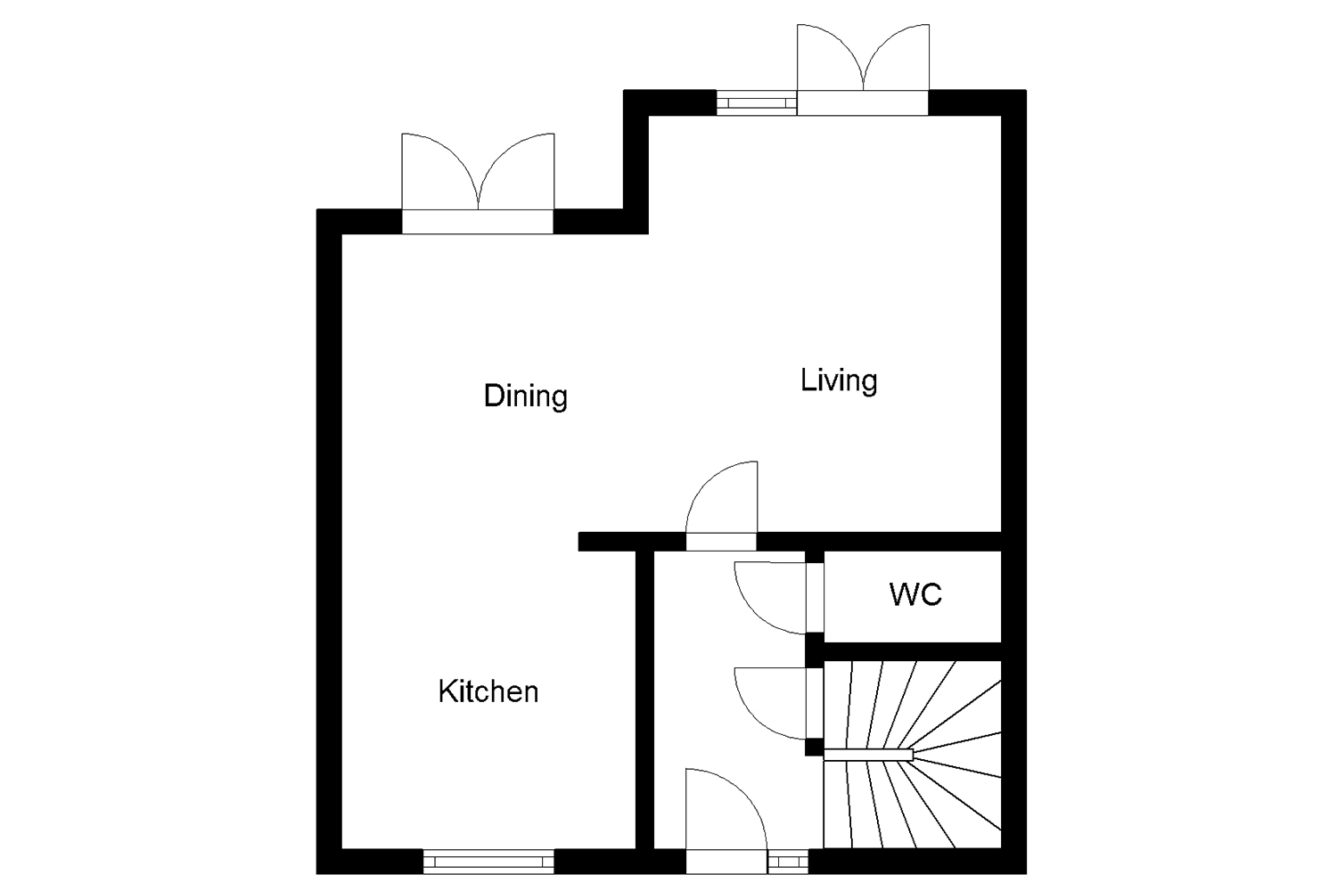 Combe ground floor house plan