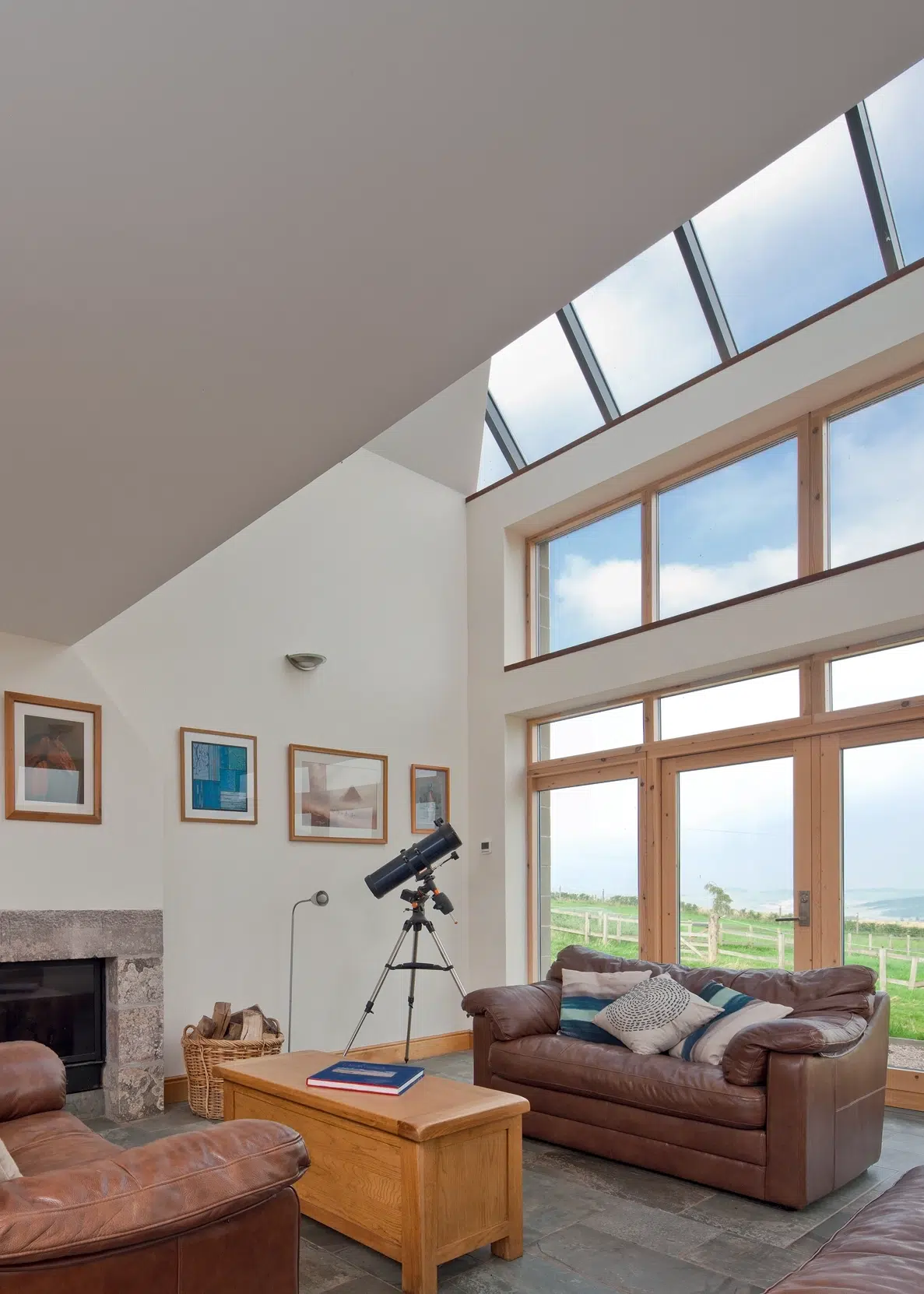 Stone Cottage-Style Build with Far-Reaching Views Over the Scottish Borders