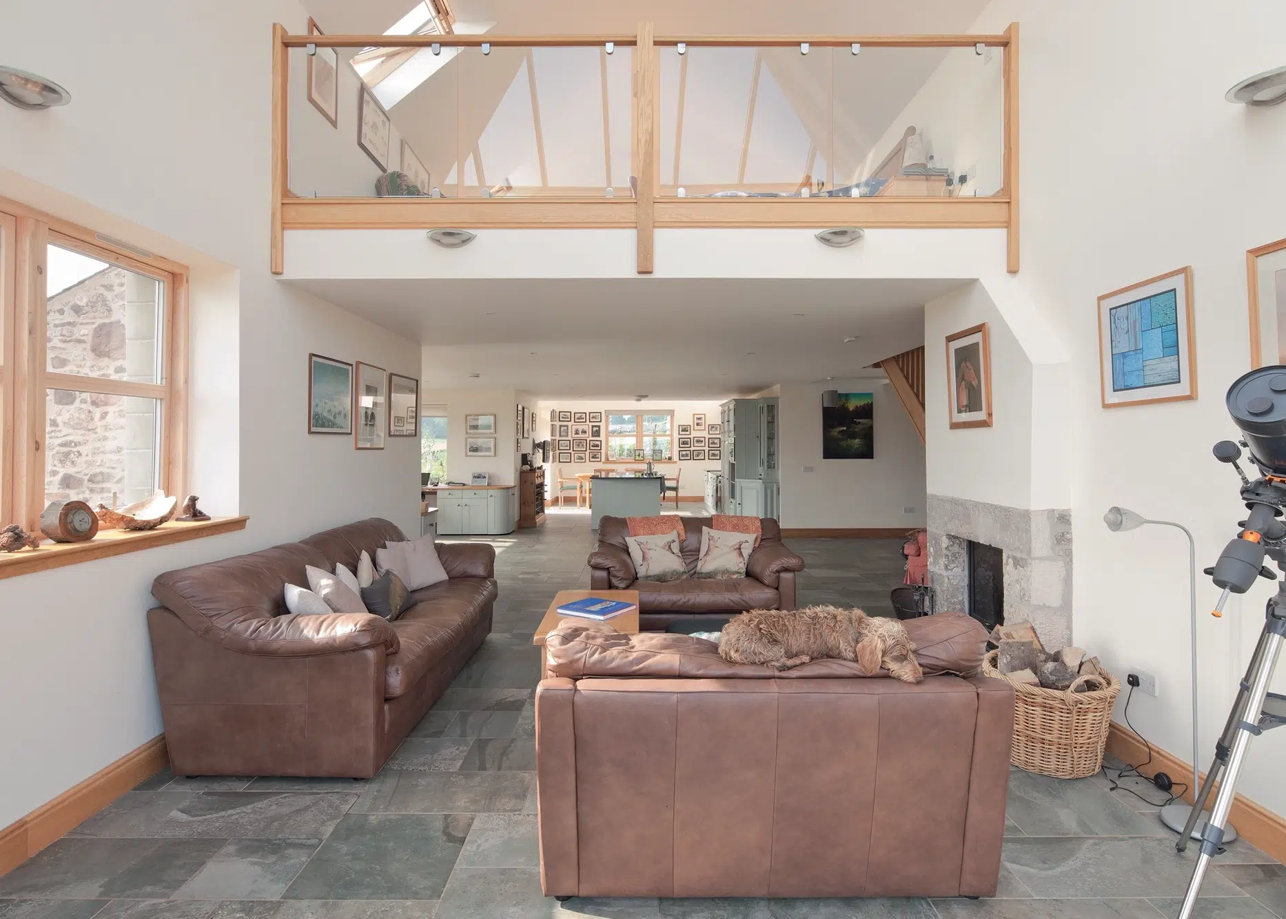 Stone Cottage-Style Build with Far-Reaching Views Over the Scottish Borders