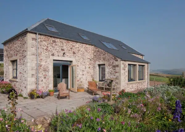 Stone Cottage-Style Build with Far-Reaching Views Over the Scottish Borders