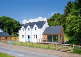 Traditional Scottish farmhouse built with SIPs