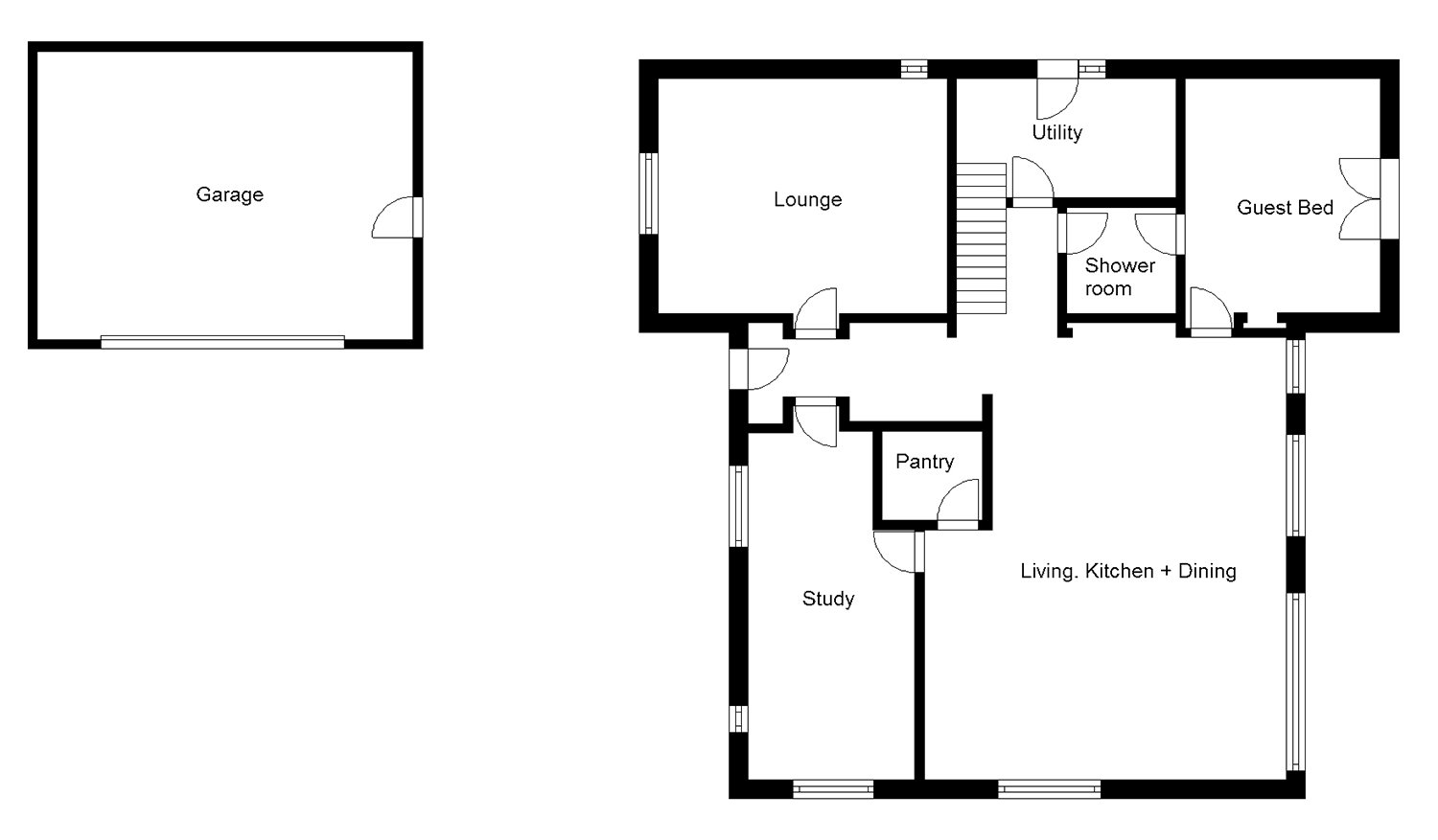 Contemporary Passivhaus in the countryside