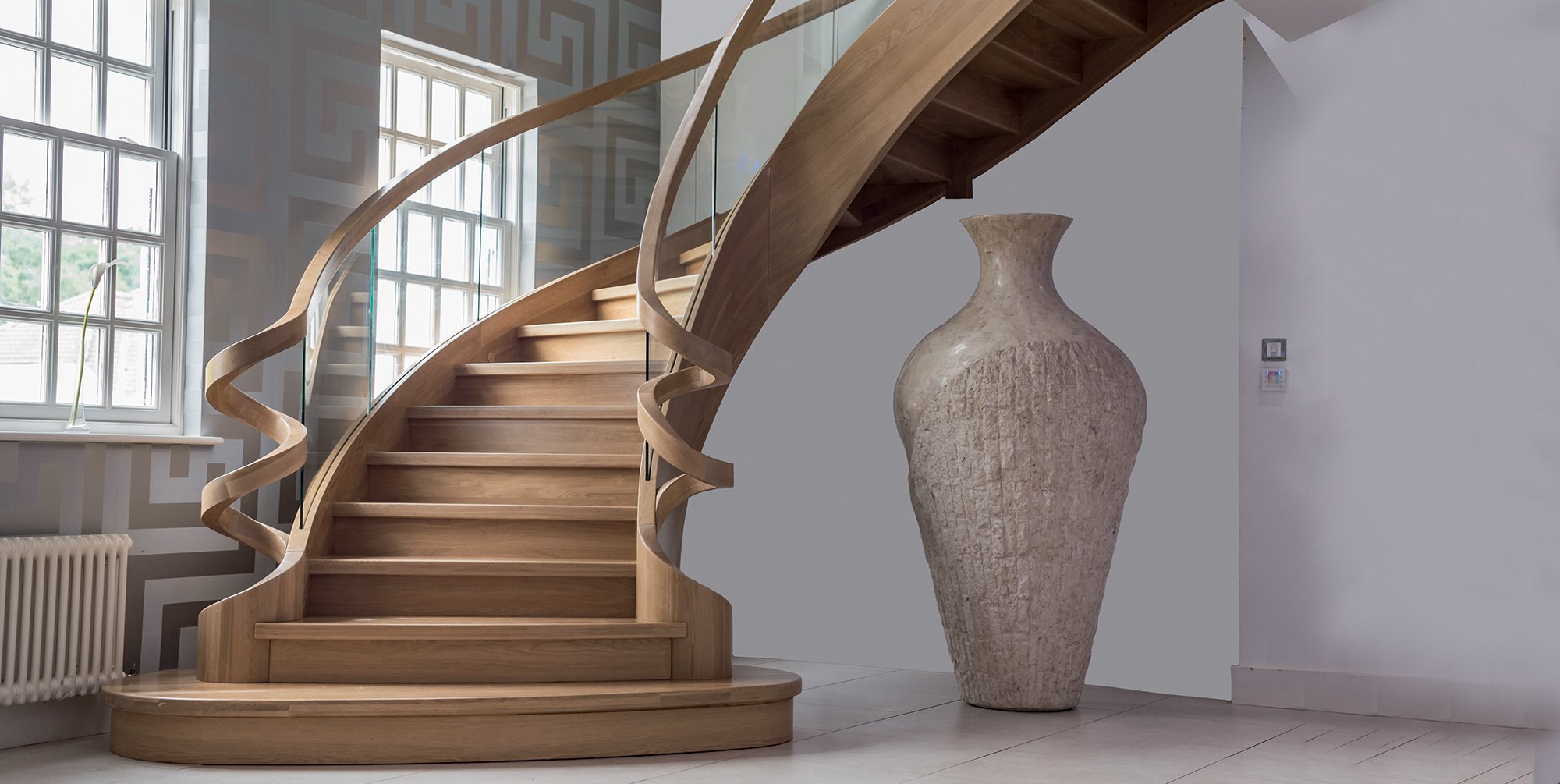 Interior staircase designs modern steel wooden straight stairs PR-T170