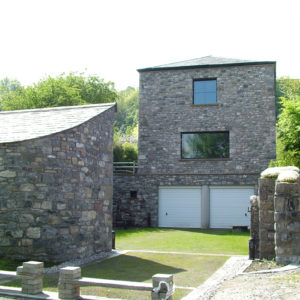 Home built with Beco Wallform clad in stone