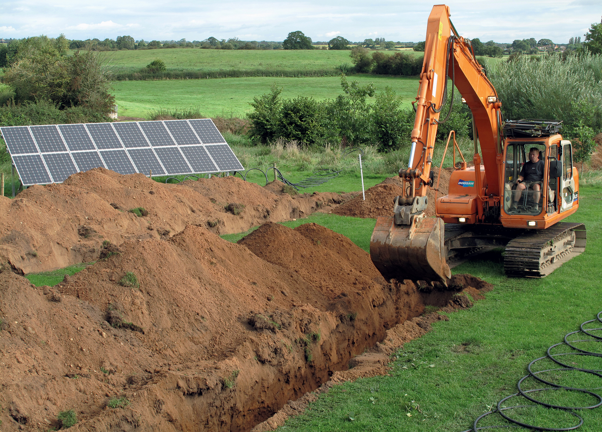 Ground source heat pump installation