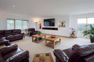 Living room in Modern accessible self build