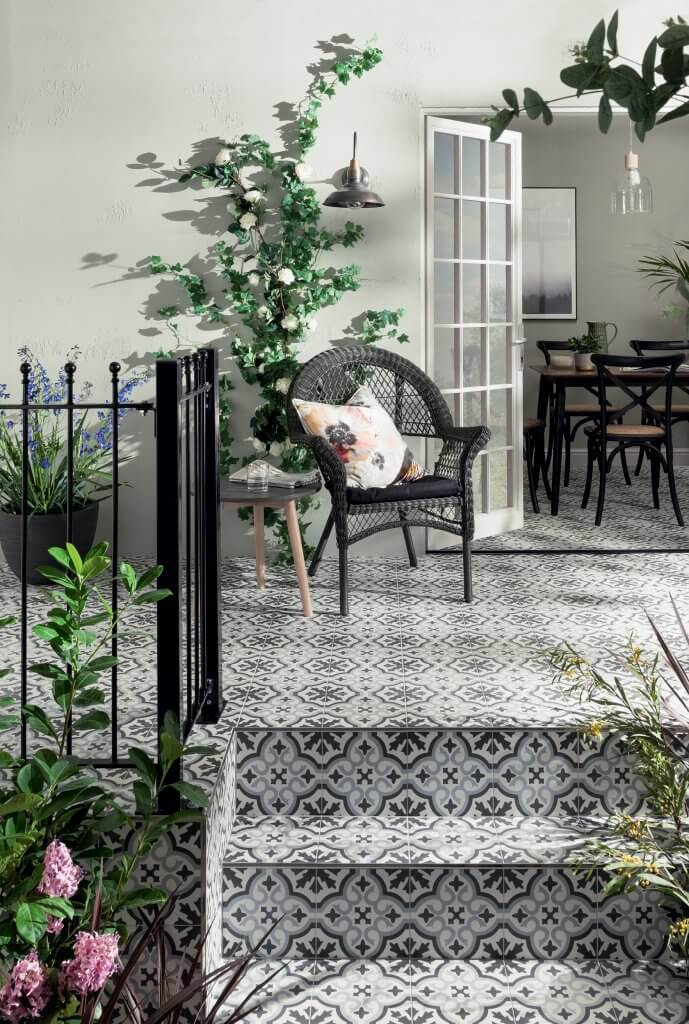 Elegant patio with Topps Tiles