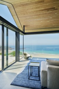 West Cornwall coastal home with glass extension