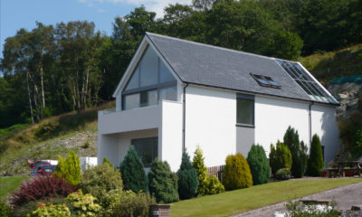 ICF home in sloping site in Scotland