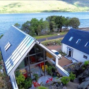 ICF home in sloping site in Scotland