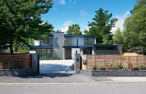 Stone-clad home by David James Architects