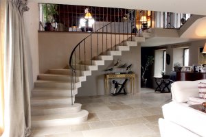 helical cantilevered staircase byIan Knapp Stonemason