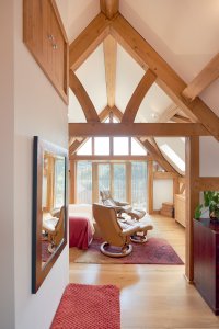 Sustainable oak frame home