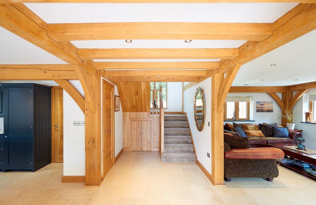 Sustainable oak frame home