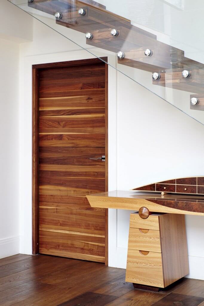 Raw internal walnut door by Urban Front