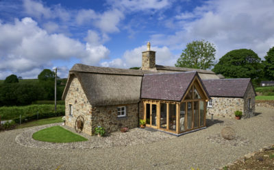 Cottage with oak frame extension