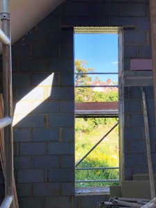 Feature window in extension construction