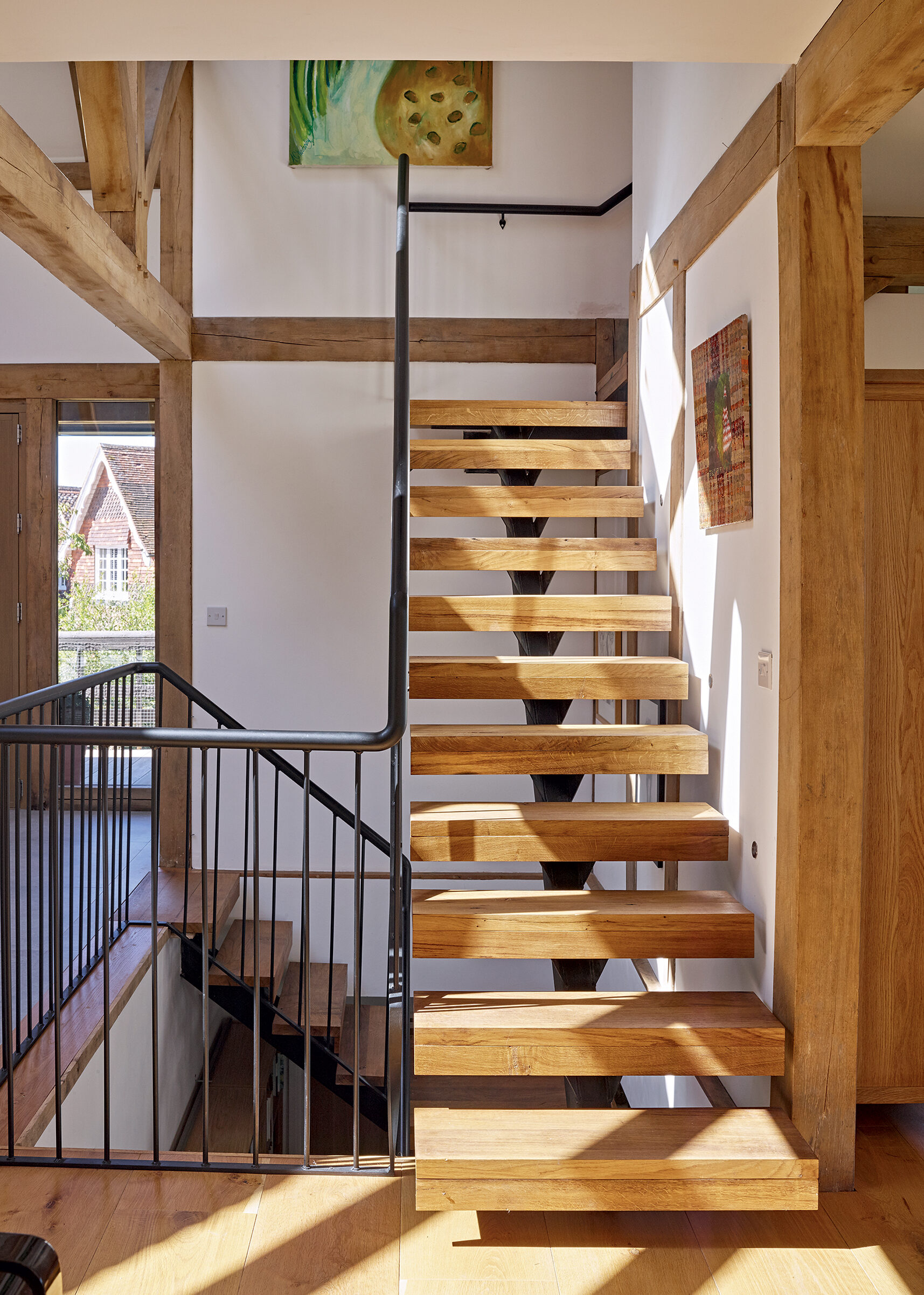 staircase with open risers