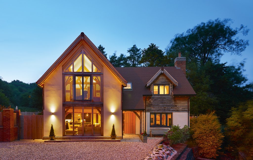 Vernacular oak frame home