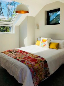 Bedroom with natural light thanks to rooflights