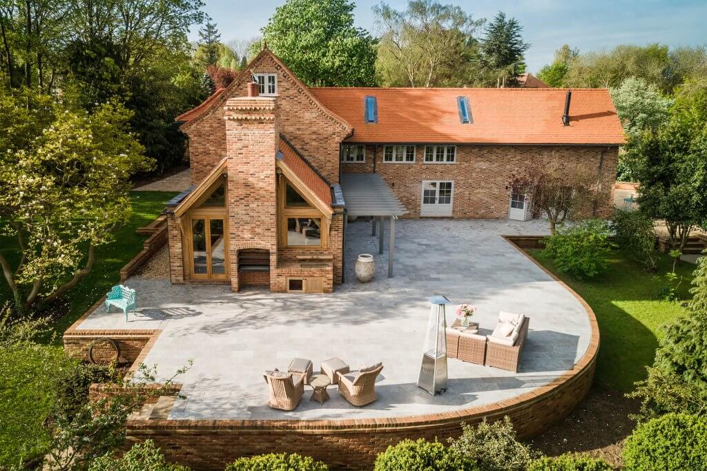 Traditional self build clad in brick