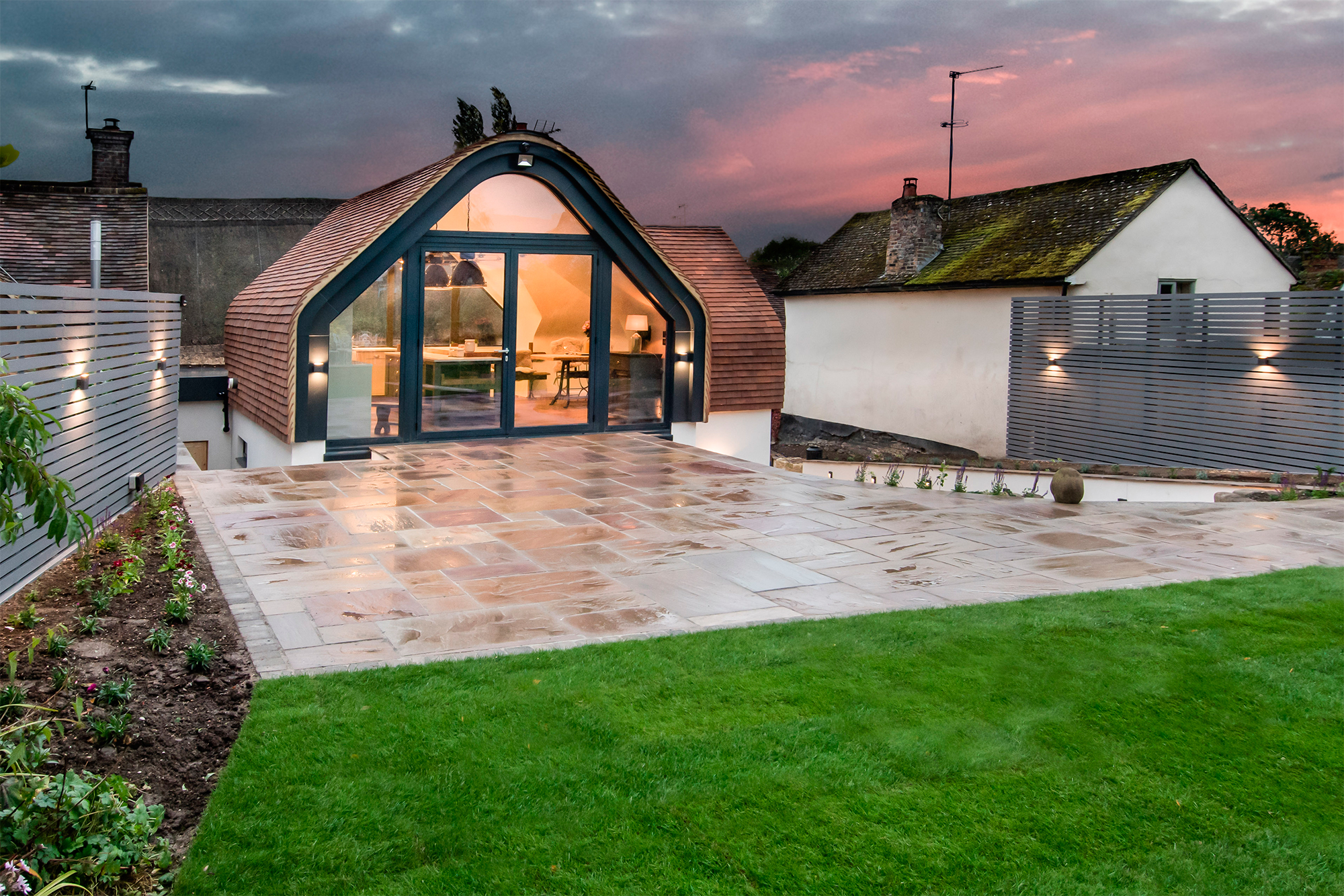 Two-storey extension to listed cottage