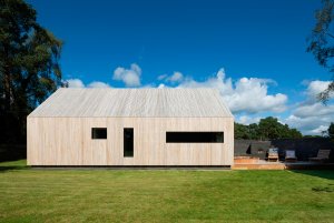 Modern self build timber clad