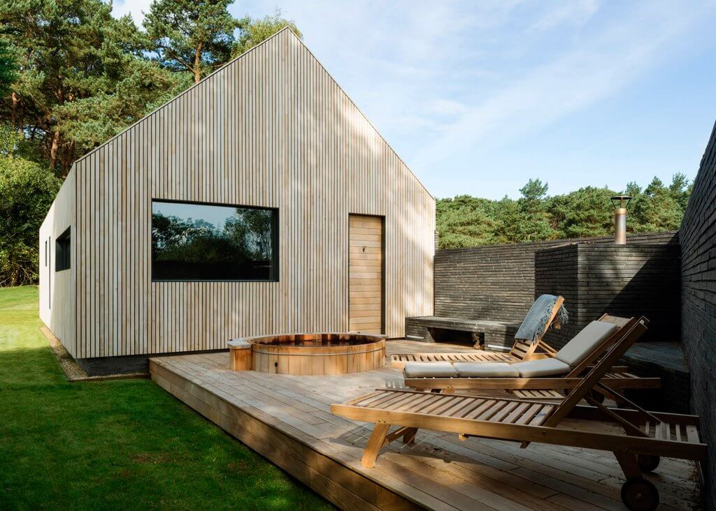 Modern self build timber clad