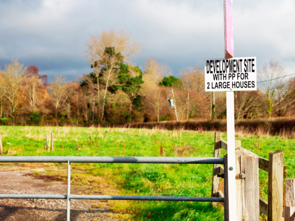 Two plots with planning permission to build homes