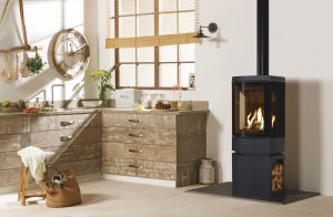 Modern gas stove by Stovax