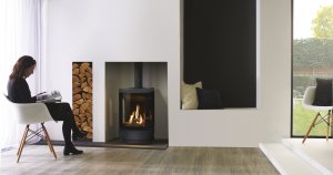 Modern gas stove by Stovax