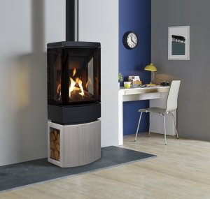 Modern gas stove by Stovax