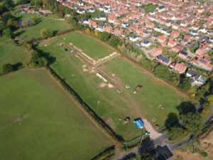 Custom build development in Norfolk aerial shot
