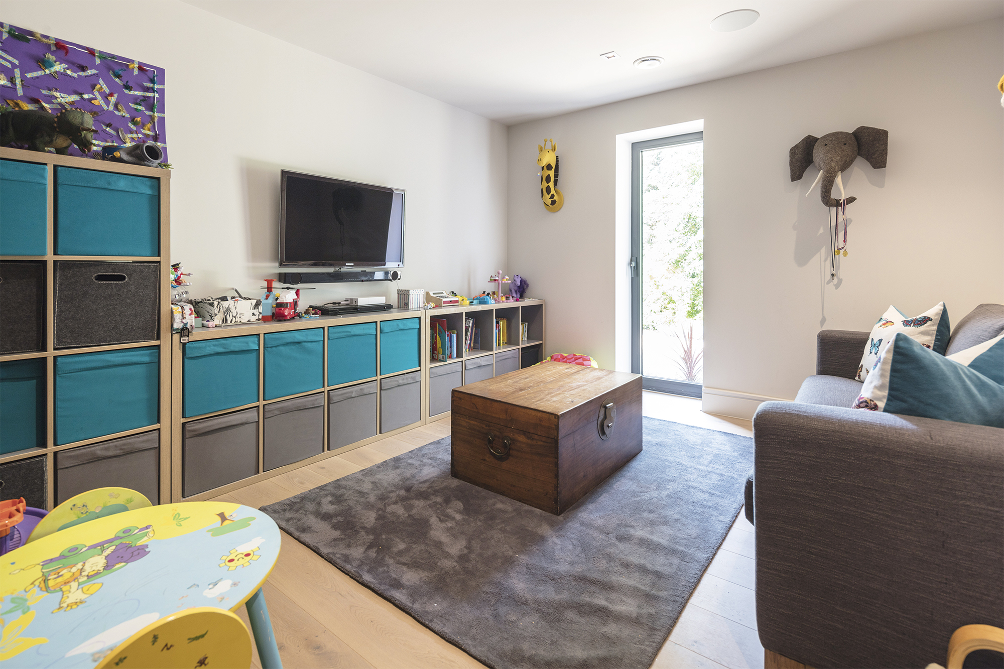 Children's playroom in in fully integrated smart home