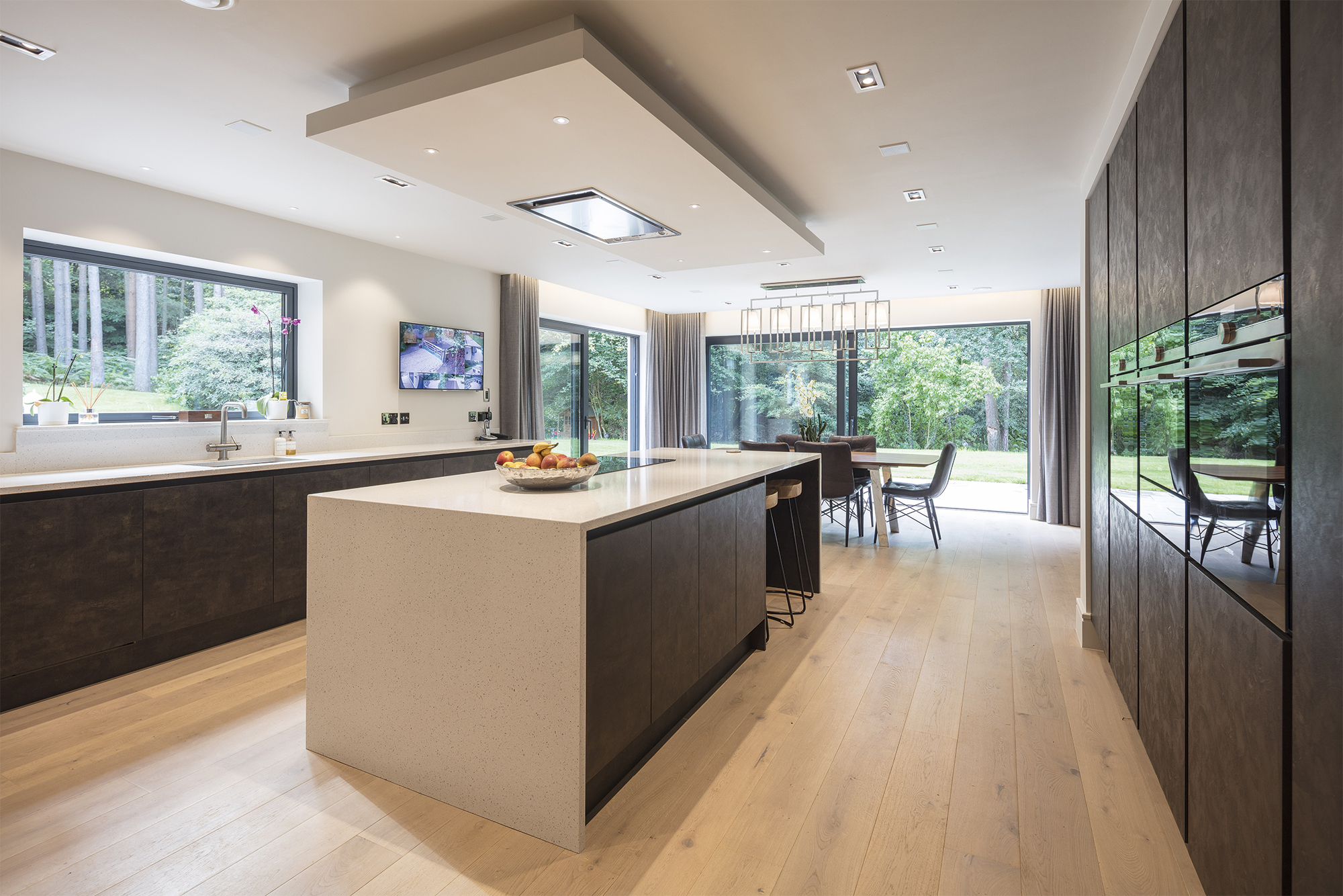 Kitchen in fully integrated smart home