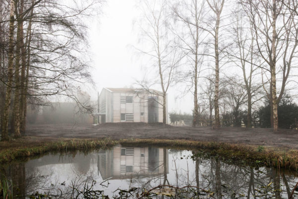 Exterior shot of barn conversion by Tonkin Liu winner of the RIBA Stephen Lawrence Prize